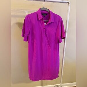Fuschia collared dress